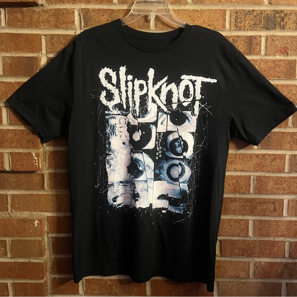 Slipknot Other - Slipknot Band Men’s L Short Sleeve Cotton Tshirt Black Graphic Print Eyeless EUC